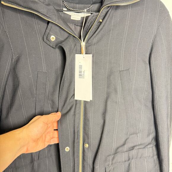 Stella McCartney Wool Black Stripe Puffer Made in Italy 36 NEW - Picture 13 of 16